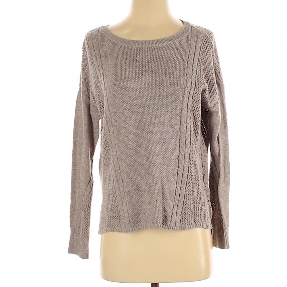 CHEVRON HERRINGBONE SOFT KNIT SWEATER